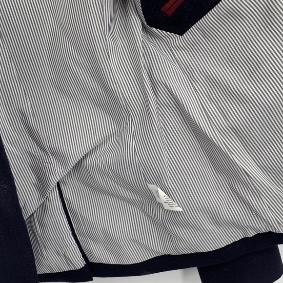 J. CREW school boy Blazer in Italian Stretch Wool Navy and Gold Button Details - Picture 10 of 13